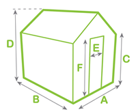 Greenhouse dimensions diagram