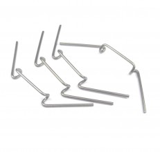 25 x Stainless steel 'w' glazing clips