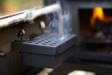 Alto freestanding wood fired oven and smoker white