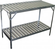 Aluminium slatted 2 Tier 20in wide 71in long