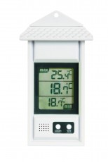 Greenhouse Thermometer with max/min function White
