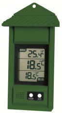 Greenhouse Thermometer with max/min function Green