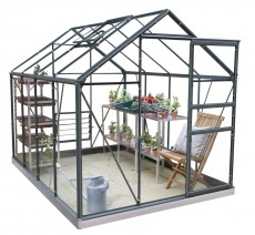 Classic 6ft x 8ft Green Greenhouse Starter Package