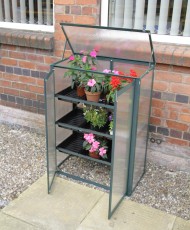 Polycarbonate Mini Old Cottage Greenhouse Green