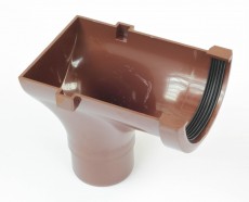 Stop end outlet for 3" gutter to 2" downpipe 02-2517